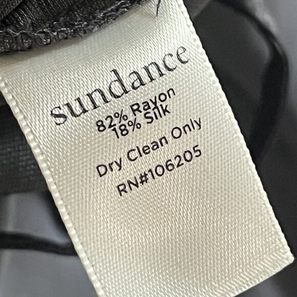 Sundance Aviana Wrap Velvet Jumpsuit Smoke Gray Rayon Silk Long Sleeve Sz XXL - Picture 7 of 7